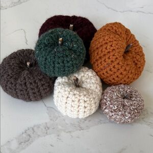 Handmade Crochet Pumpkin Set